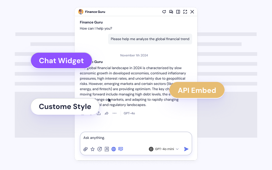 Chat Widget Interface